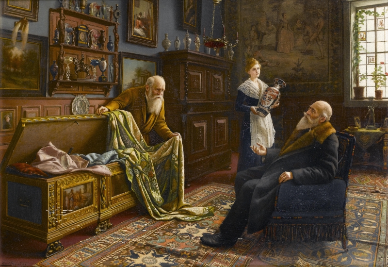 carl-johann-spielter-german-1851-1922-a-discerning-collector-1911-g